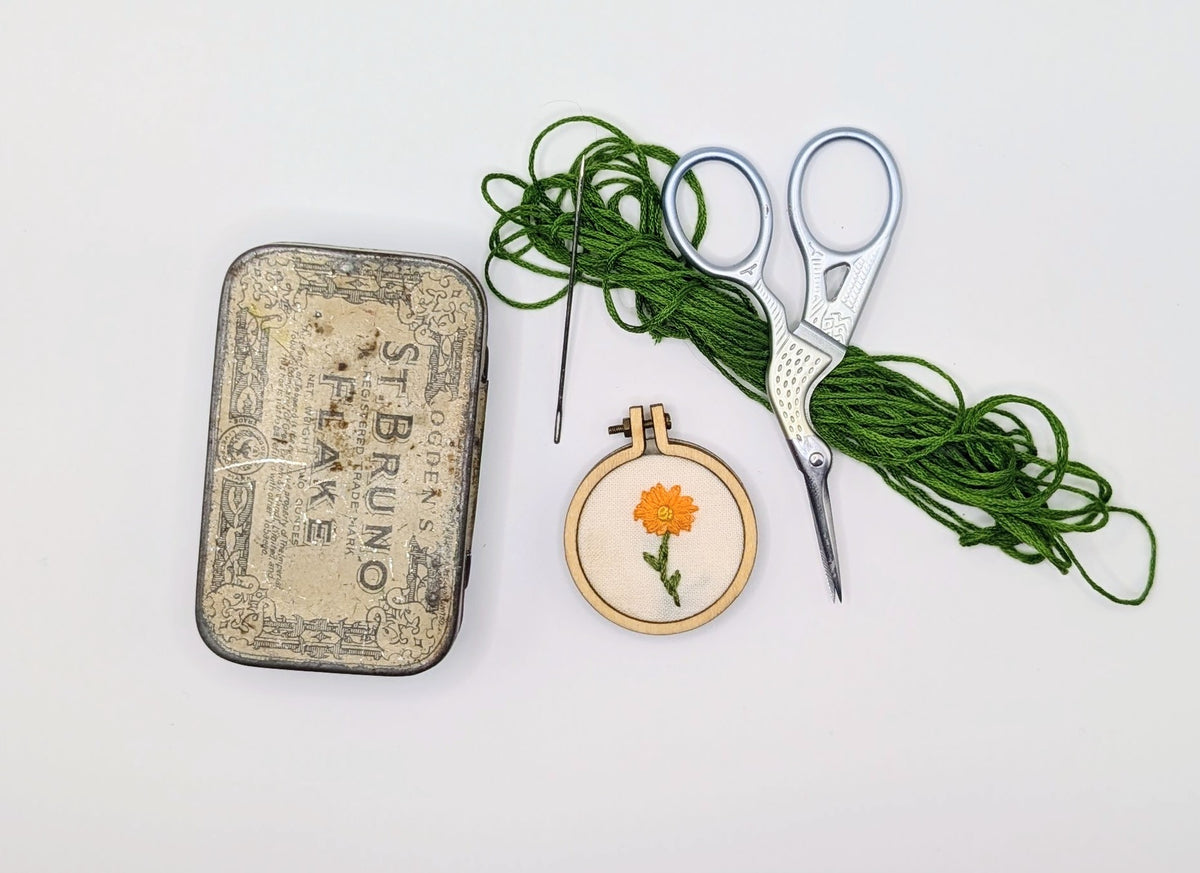 Marigold Mini Embroidery Hoop