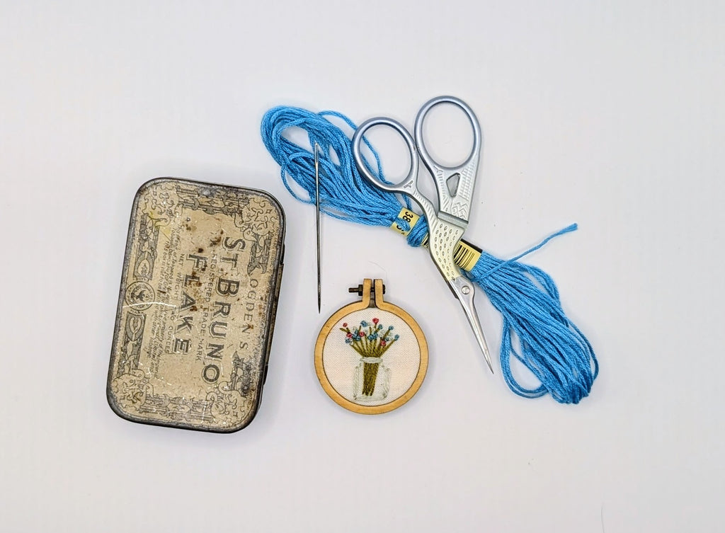 Wild Flower Posy Mini Embroidery Hoop