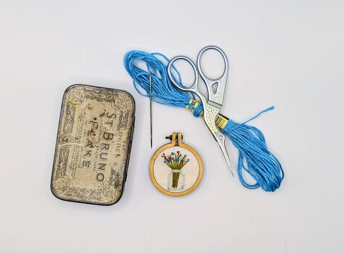 Wild Flower Posy Mini Embroidery Hoop