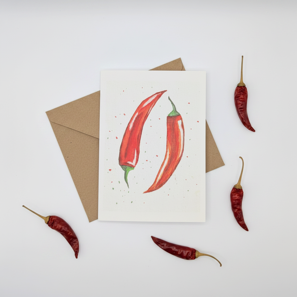 Chilli Pepper Greeting Card