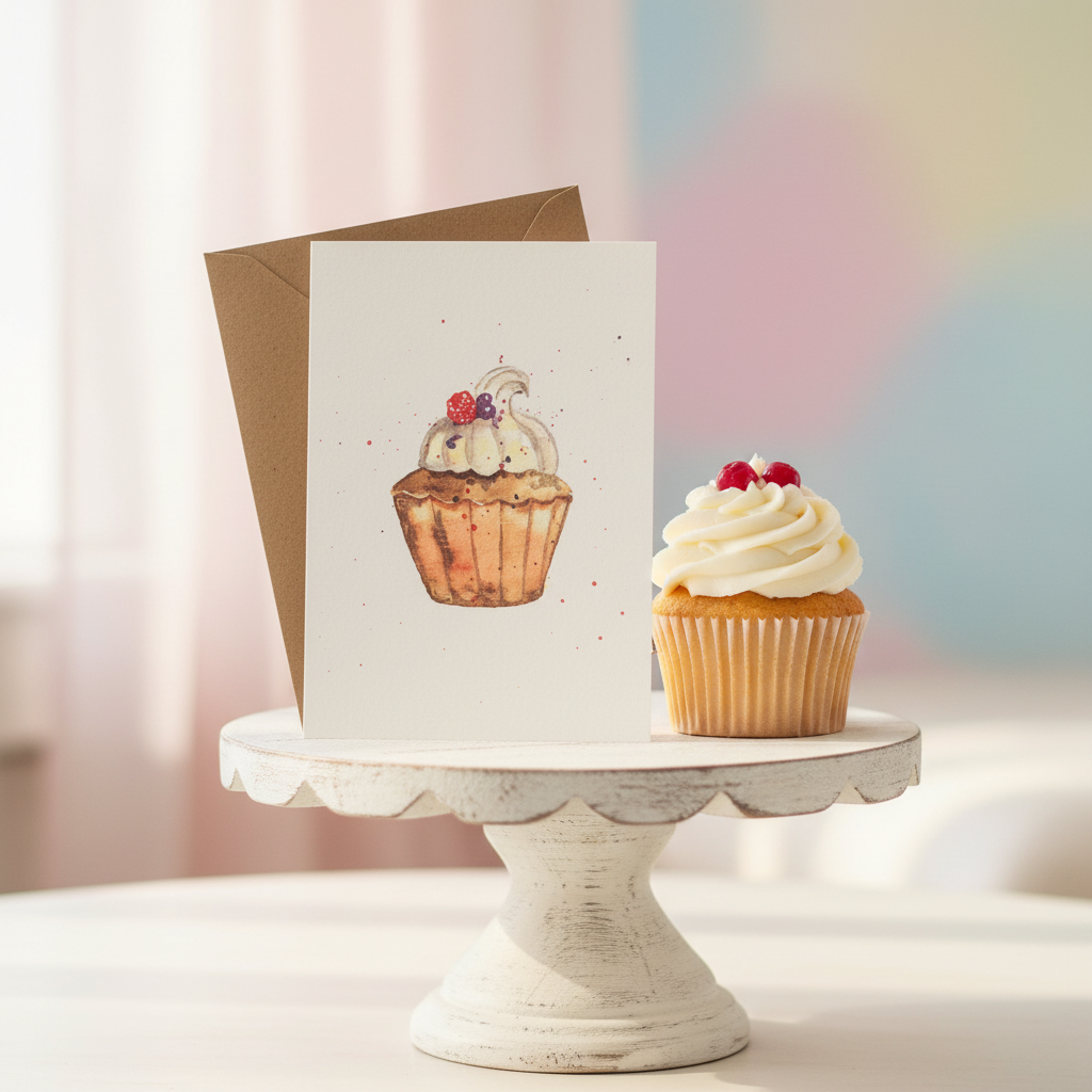 Cupcake Greeting Card