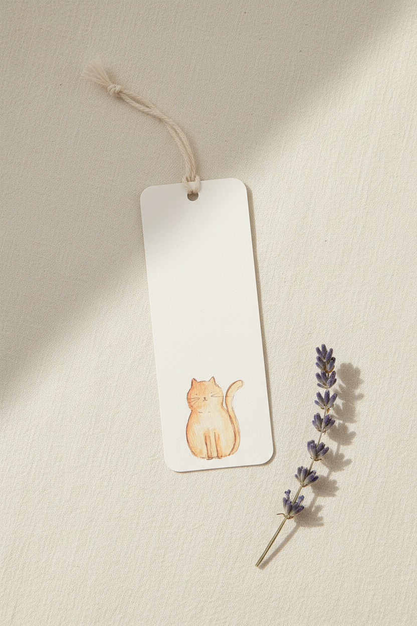 Ginger Cat Bookmark Lifestyle