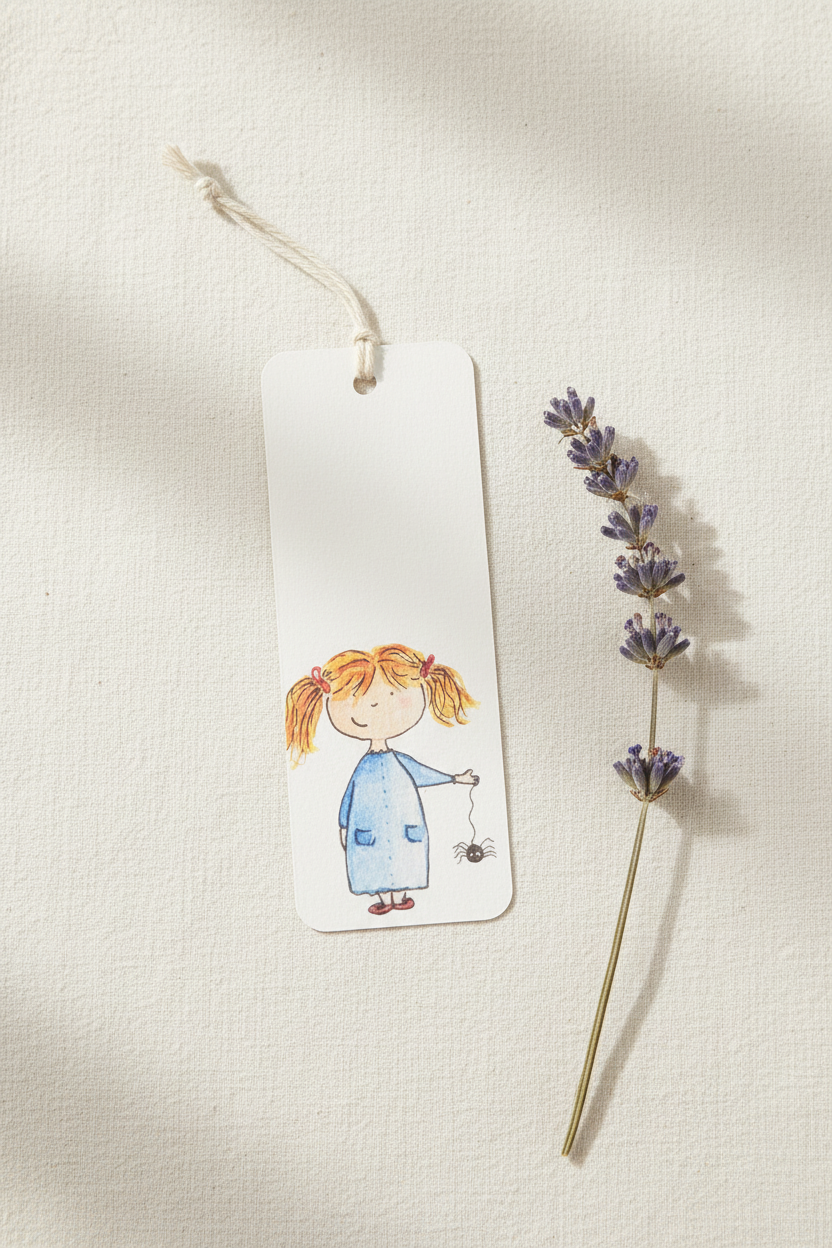 Girl & Her Spider Bookmark Lifestyle