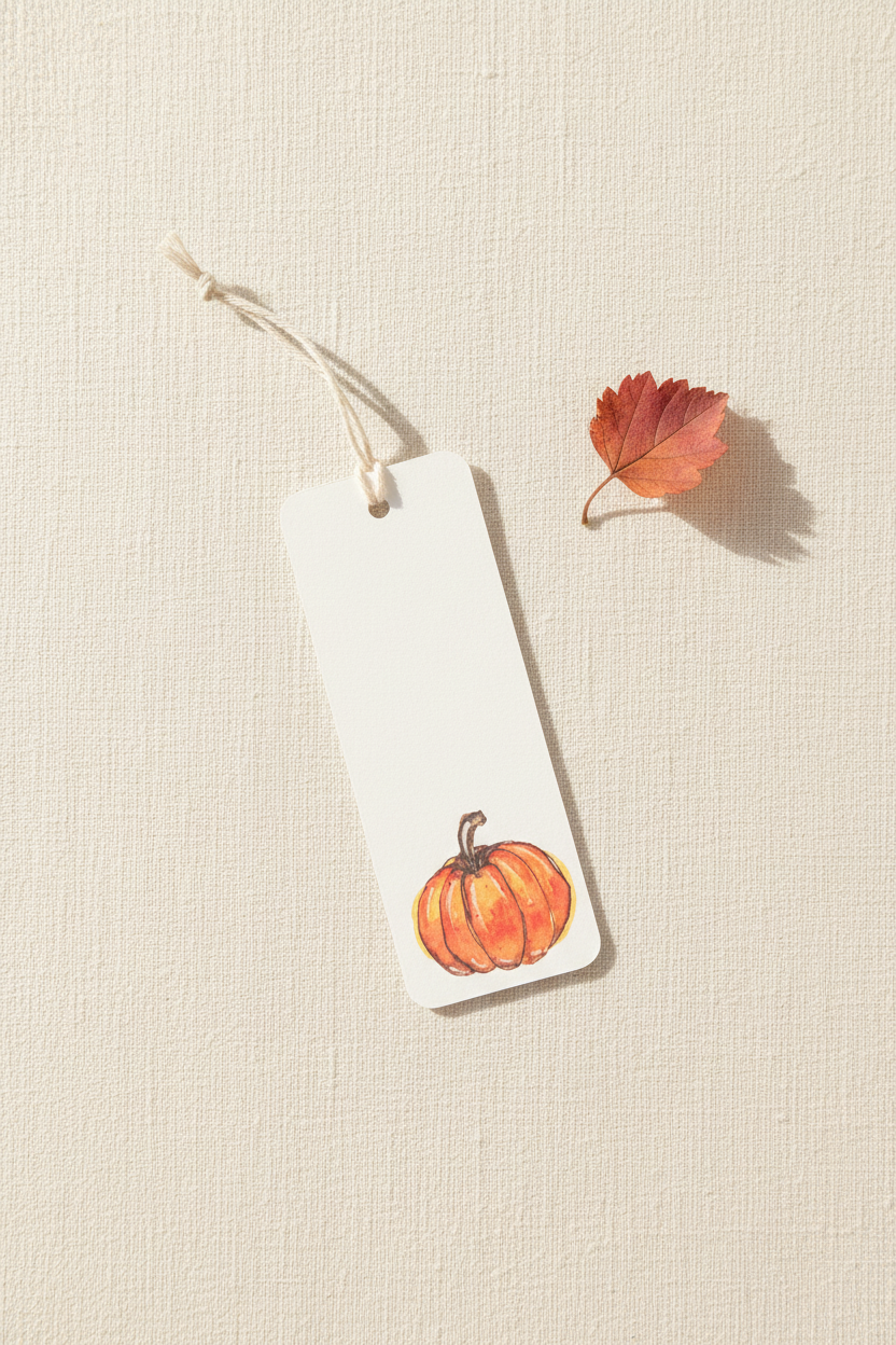 Harvest Pumpkin Bookmark Lifestyle