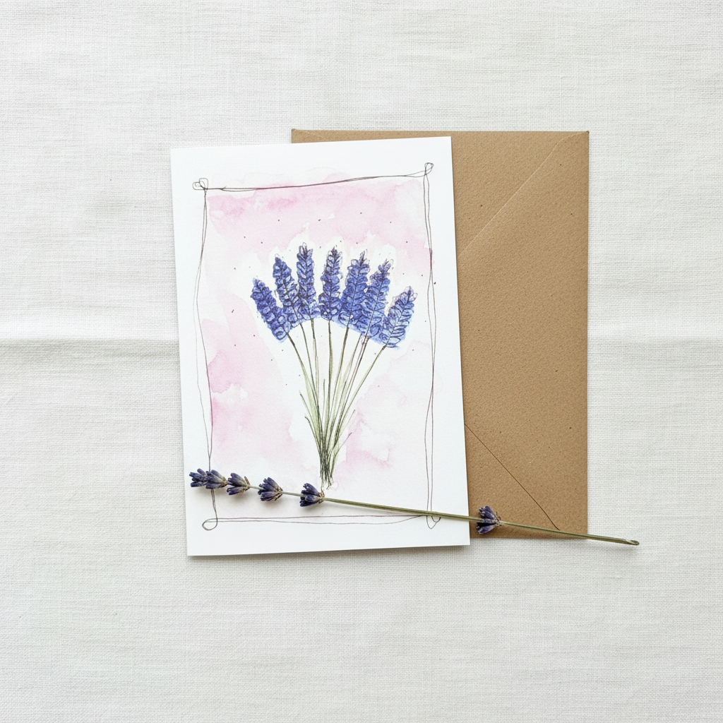 Lavender Bunch Greeting Card