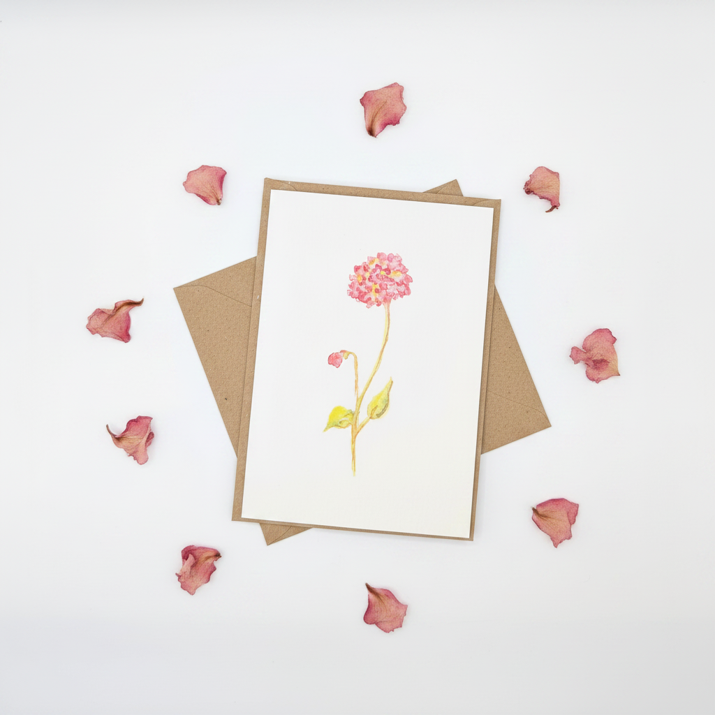 Pink Bloom Greeting Card