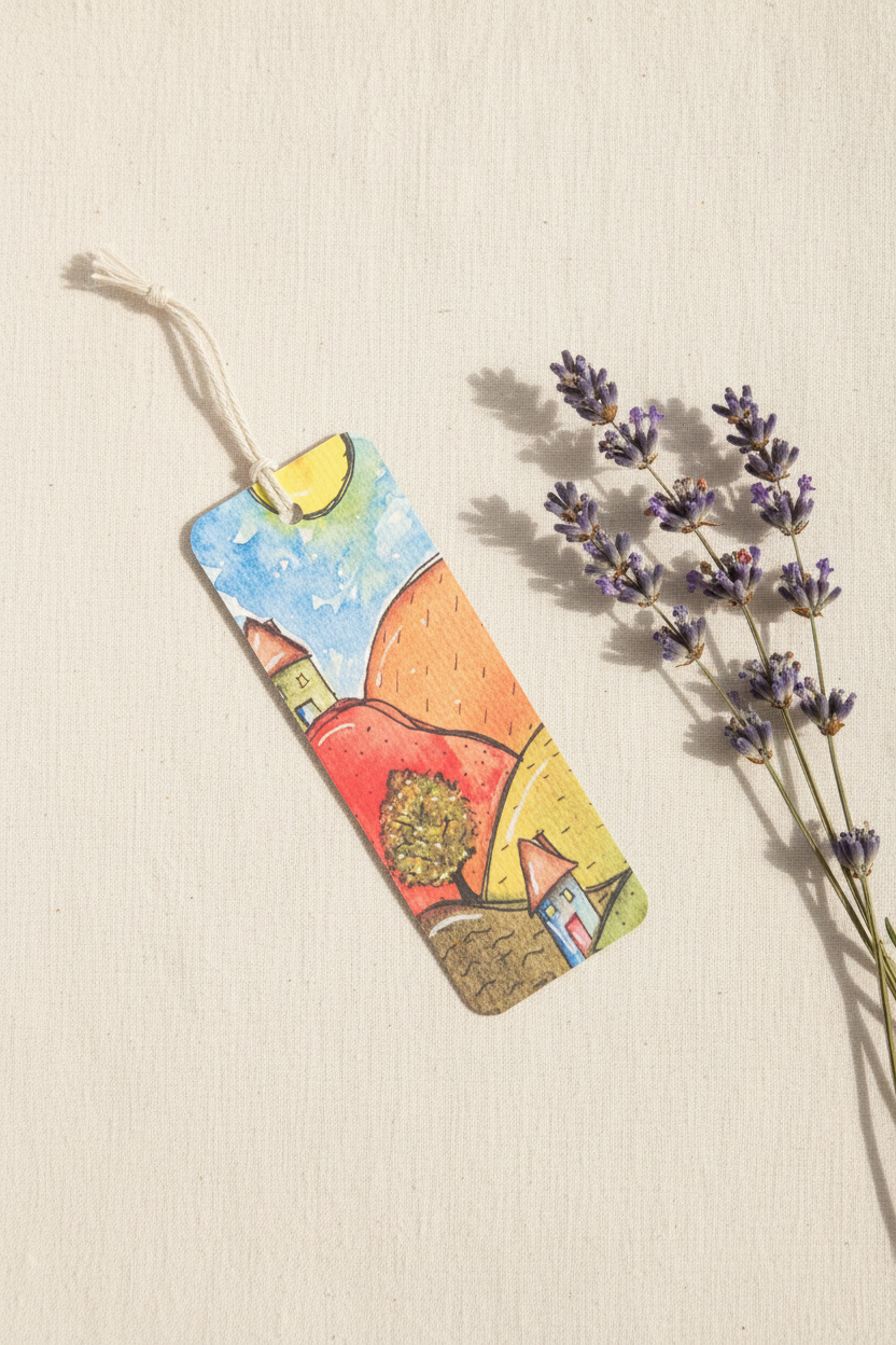 Village Hillside Bookmark Lifestyle